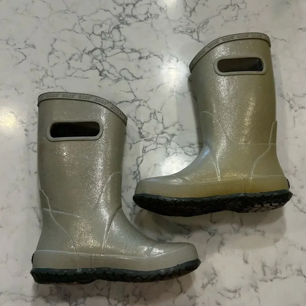 Bogs Little Kids Glitter Outdoor Rain Boots Size 13 Youth